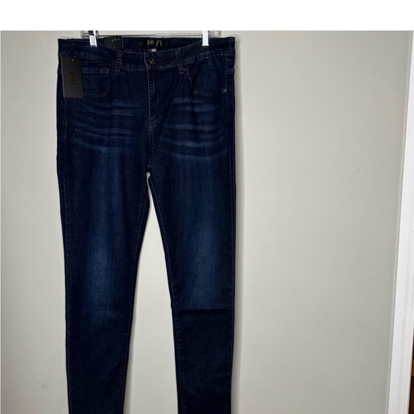 Lucky and Blessed Skinny Blue Jeans - Picture 2 of 7